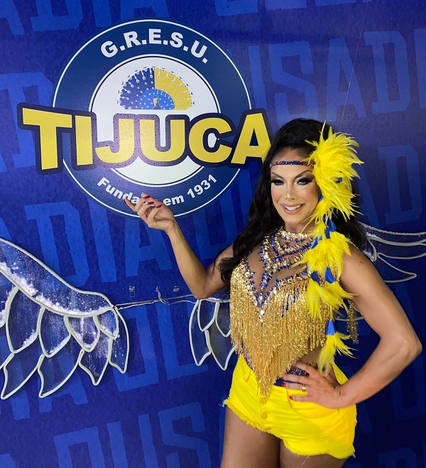 Unidos da Tijuca promove a estreia de Camila Prins na Sapucaí