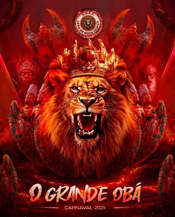 Leão de Nova Iguaçu apresenta enredo para o Carnaval 2025