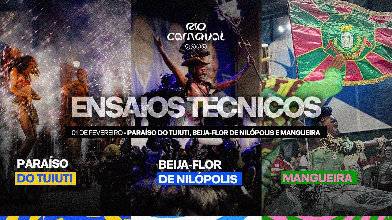 Ensaios técnicos: Tuiuti, Beija-Flor e Mangueira na Sapucaí!