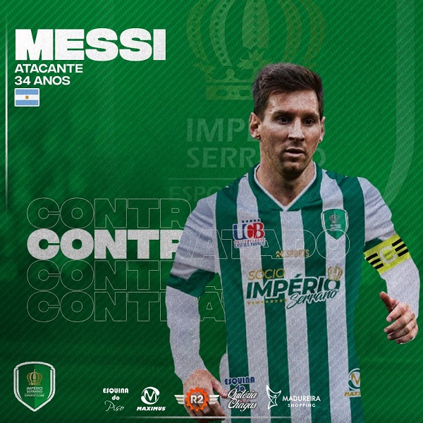Império Serrano “quer” Messi para o time de futebol