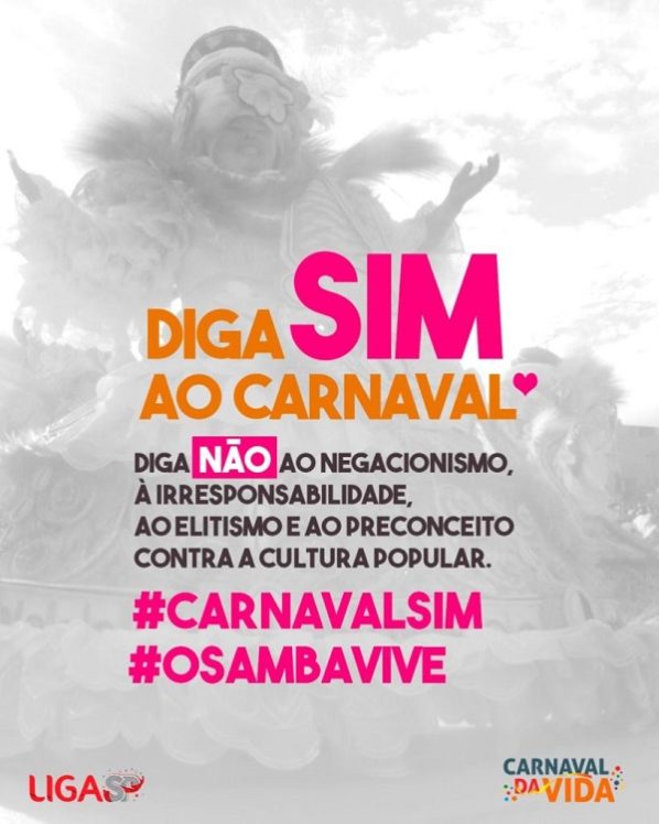 Liga SP lança manifesto em defesa do Carnaval