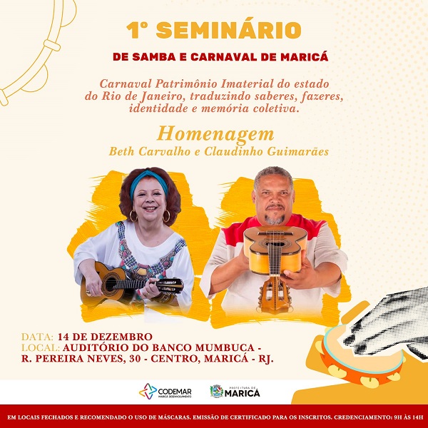 Maricá promove I Seminário Samba & Carnaval