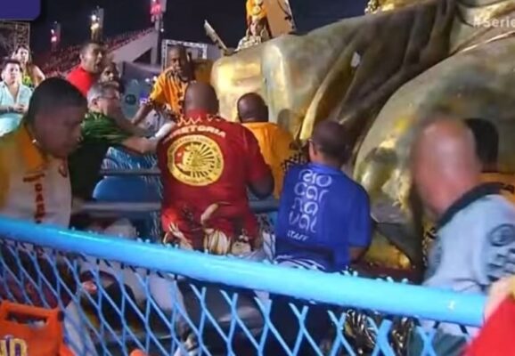 Último carro da Maricá causa acidente grave na Sapucaí; veja o que aconteceu