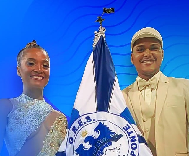 Unidos da Ponte apresenta novo casal de mestre-sala e porta-bandeira